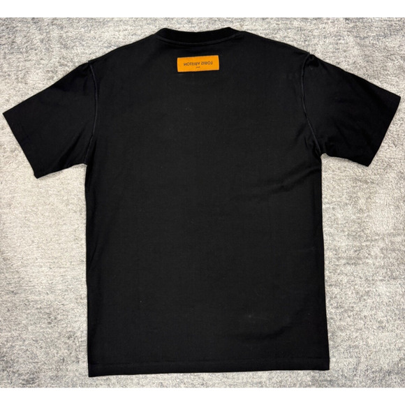 Louis Vuitton LV Cartoons Jacquard Black White Logo Short Sleeve T-Shirt Large L - Picture 8 of 13